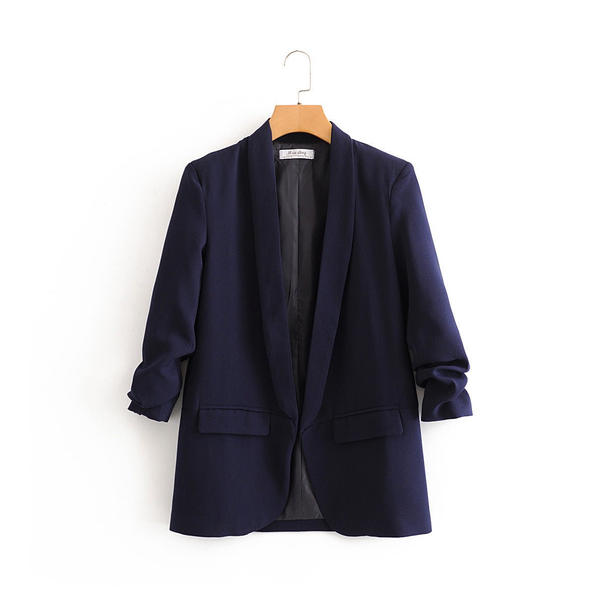 Blazer à manches froncées | Veste longue à manches trois-quarts (MS241)