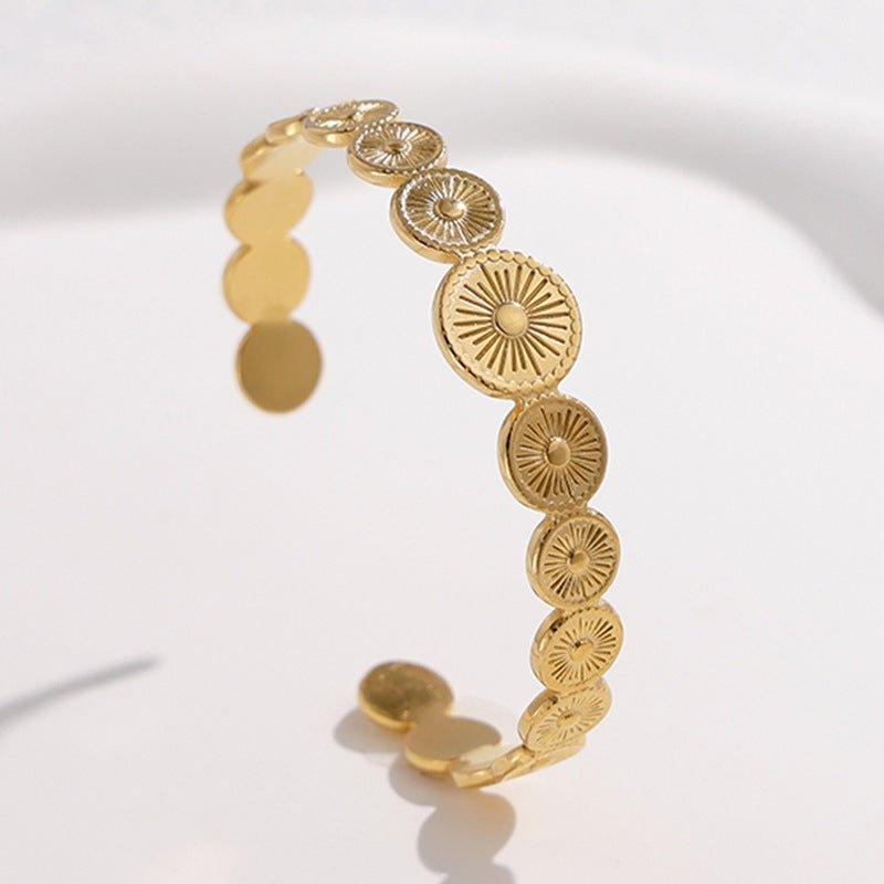 Bracelet ajustable MAC143 en acier titane, couleur inaltérable