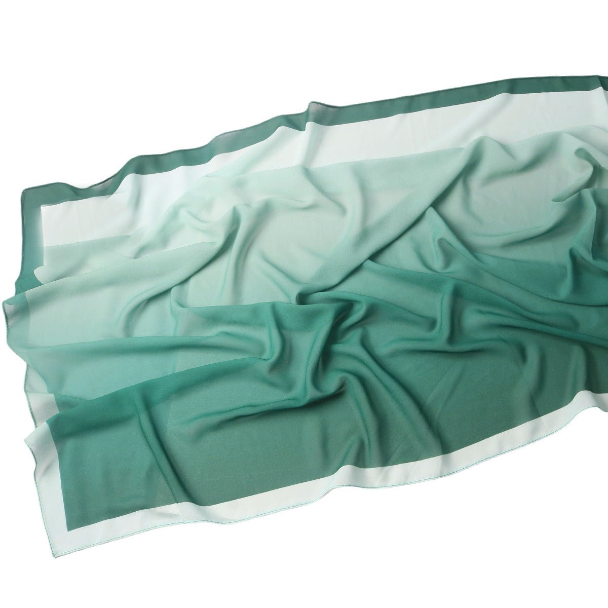 Écharpe Hijab en Mousseline Imprimée Élégante, Style Bohème, Respirante, Protection Solaire (MH136)