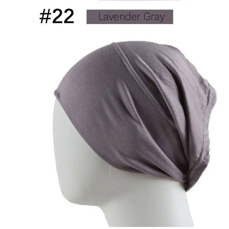 Bonnet Hijab en Coton Mercerisé | Bonnet Tube Extensible (MH198)