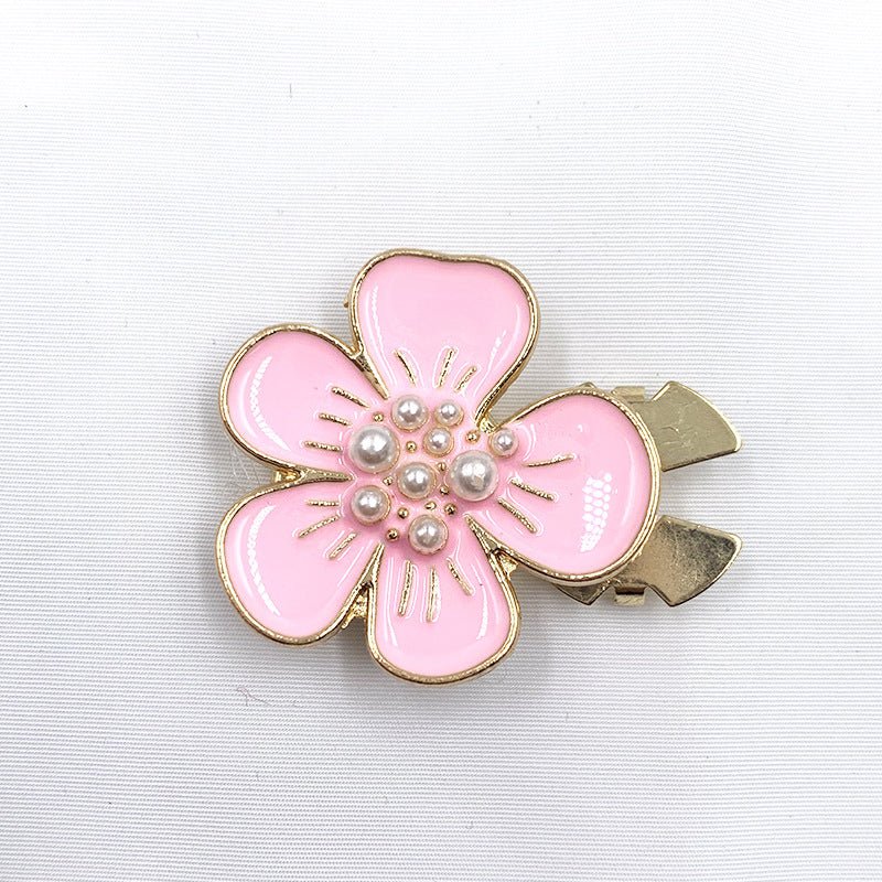 Cache-boutons strass | Pinces décoratives fleurs cristal (MAC359)
