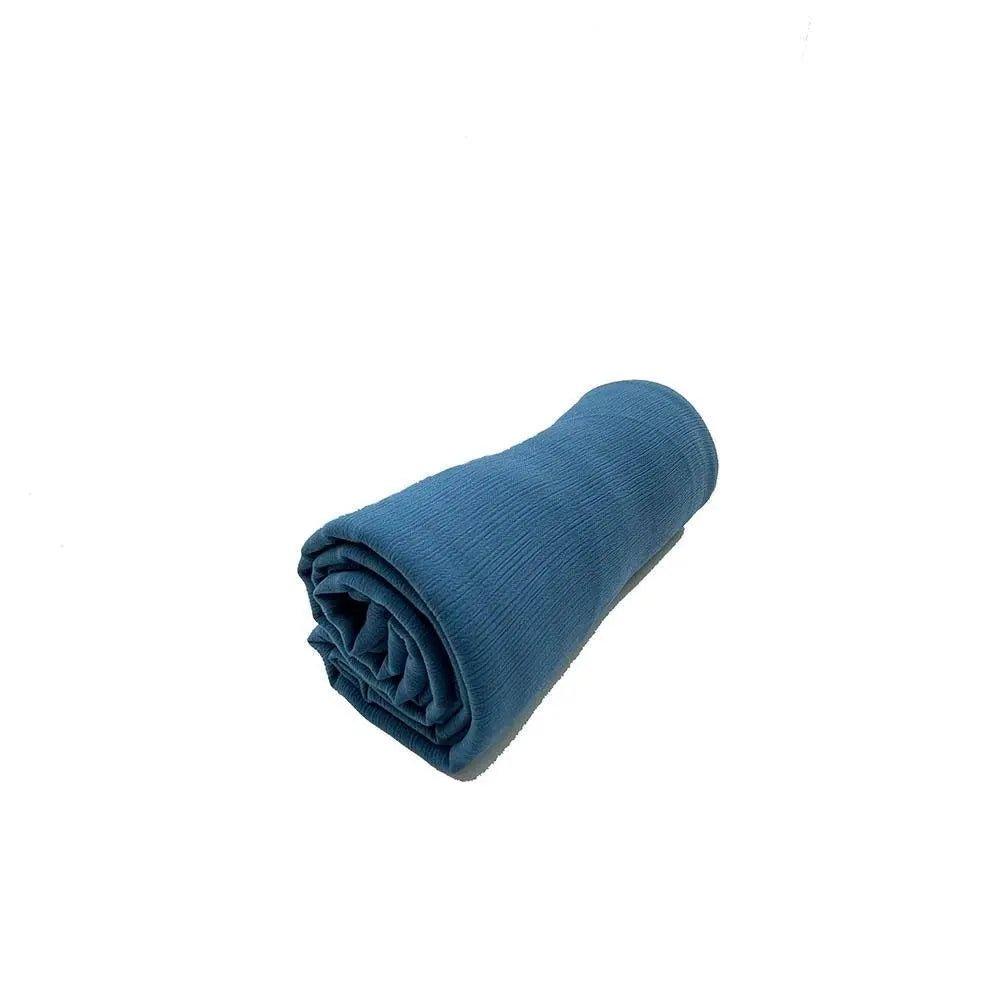 Écharpe Crêpe Hijab Chiffon Froissé pour Femme, Châle à Plis Ondulés (MH003)