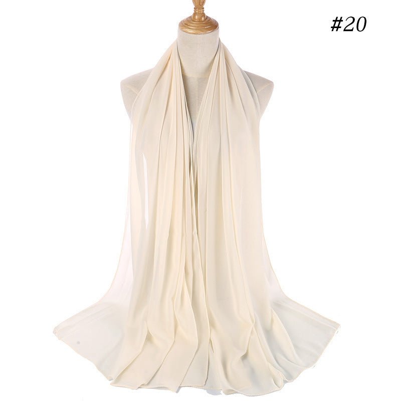 MH089 Hijab Bubble en Mousseline Perlée