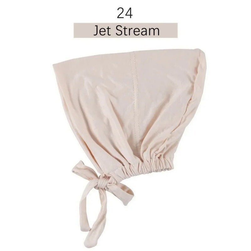 Sous-bonnet ajustable en coton stretch à nouer | Bonnet hijab (MH200)