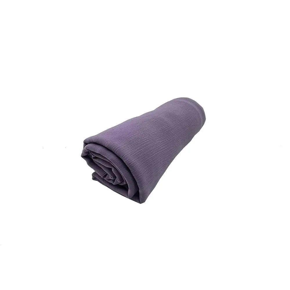 Écharpe Crêpe Hijab Chiffon Froissé pour Femme, Châle à Plis Ondulés (MH003)
