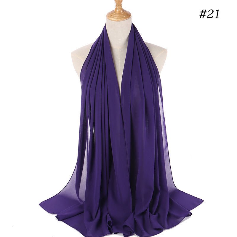 MH089 Hijab Bubble en Mousseline Perlée