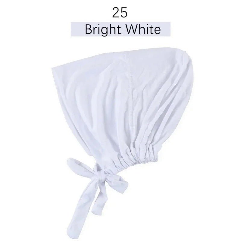 Sous-bonnet ajustable en coton stretch à nouer | Bonnet hijab (MH200)