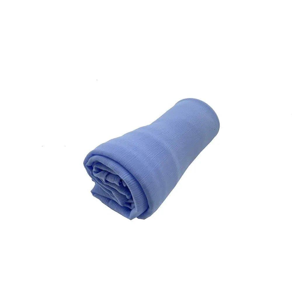 Écharpe Crêpe Hijab Chiffon Froissé pour Femme, Châle à Plis Ondulés (MH003)