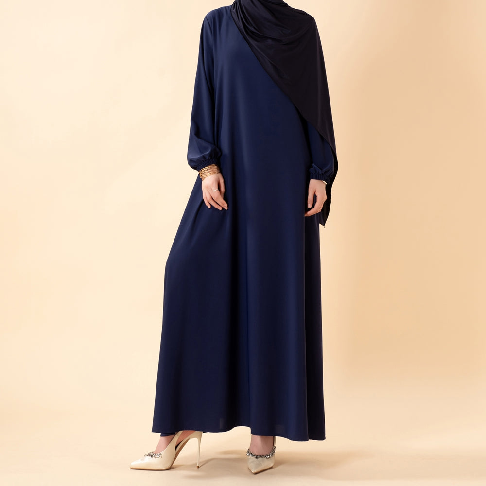Abaya coupe parapluie essentielle premium à poches polyvalentes (MA113)
