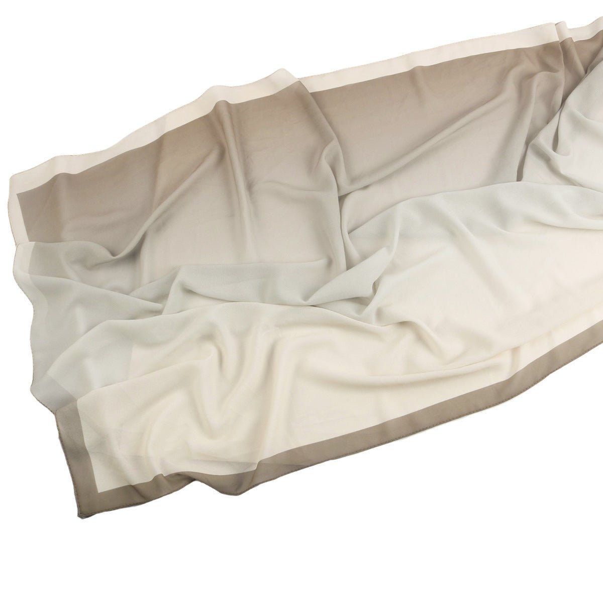 Écharpe Hijab en Mousseline Imprimée Élégante, Style Bohème, Respirante, Protection Solaire (MH136)