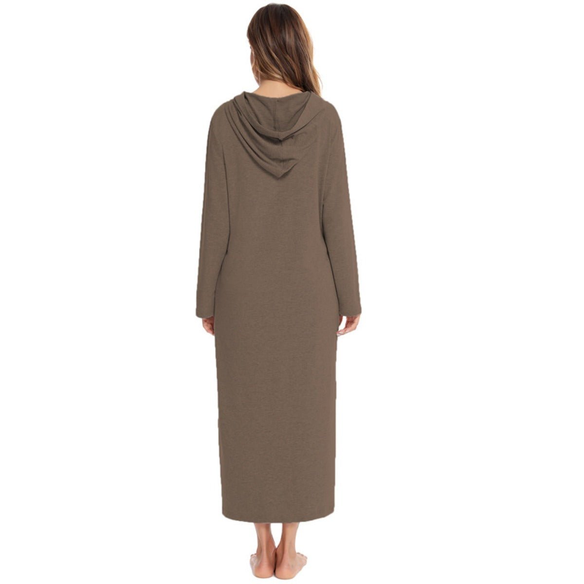 Cardigan long zippé et douillet avec poches | Confort Loungewear (MS110)