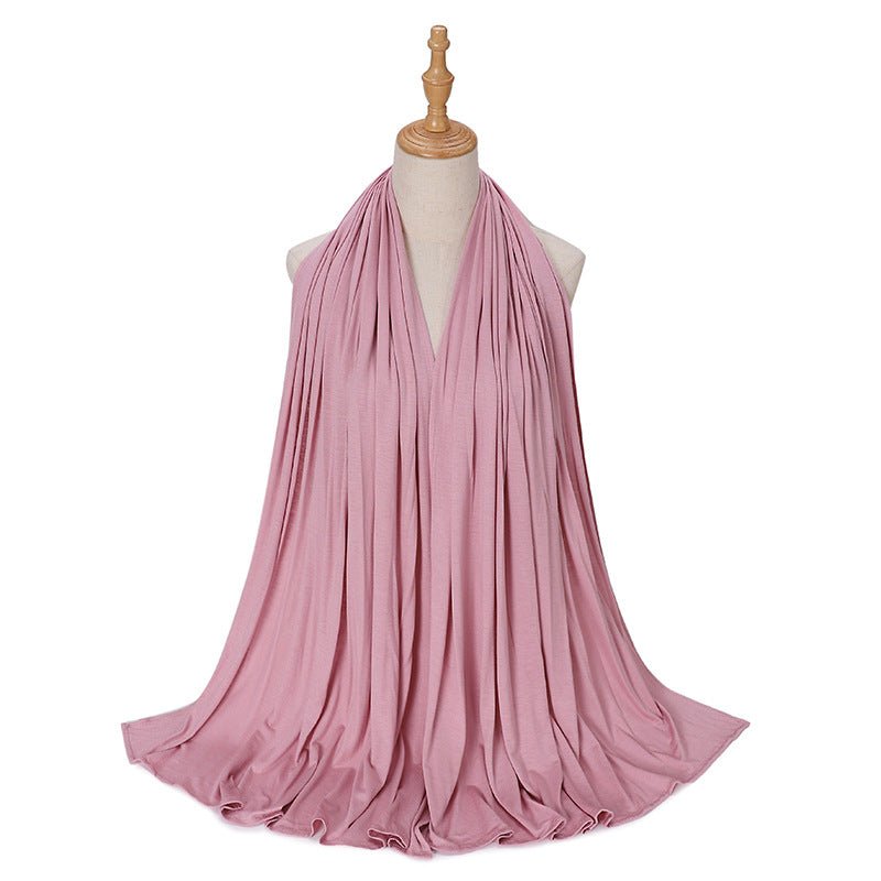Hijab Premium Style Bohème en Coton Mercerisé Grand Format (MH114)