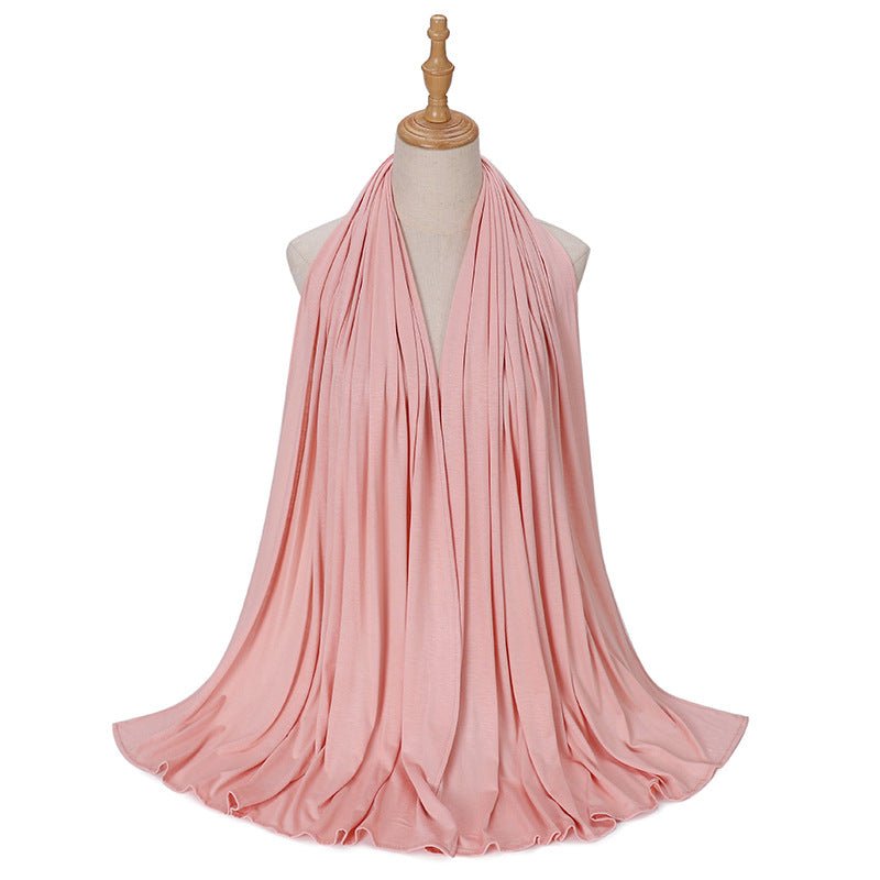 Hijab Premium Style Bohème en Coton Mercerisé Grand Format (MH114)