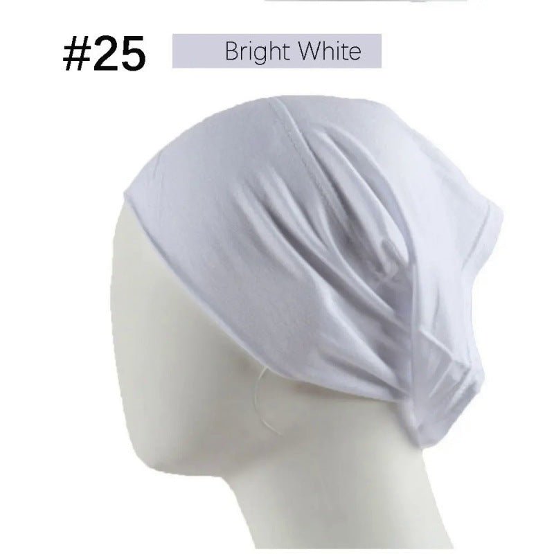 Bonnet Hijab en Coton Mercerisé | Bonnet Tube Extensible (MH198)