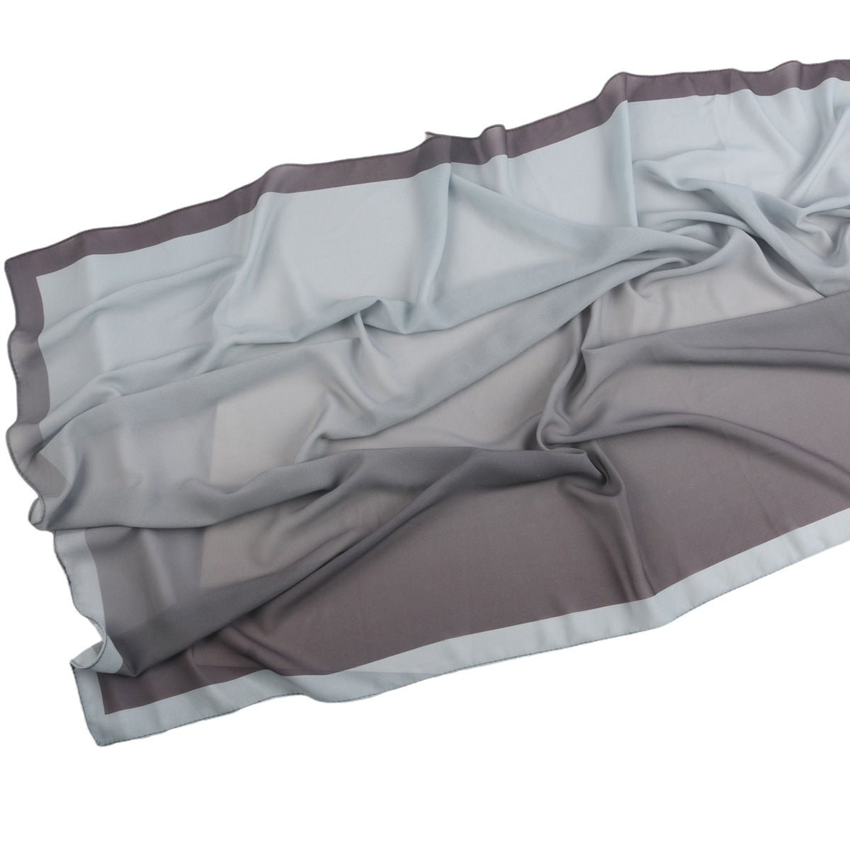 Écharpe Hijab en Mousseline Imprimée Élégante, Style Bohème, Respirante, Protection Solaire (MH136)