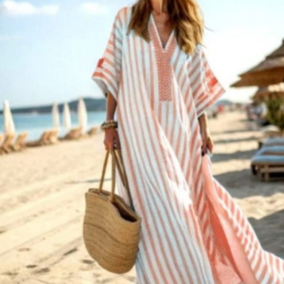 Robe Kaftan Maxi Imprimée (MS419)