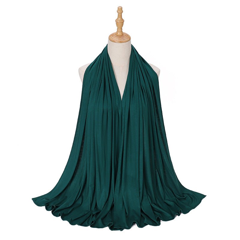 Hijab Premium Style Bohème en Coton Mercerisé Grand Format (MH114)