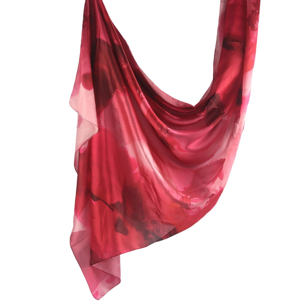Foulard Hijab en Soie Imprimé Marbre (MH209)