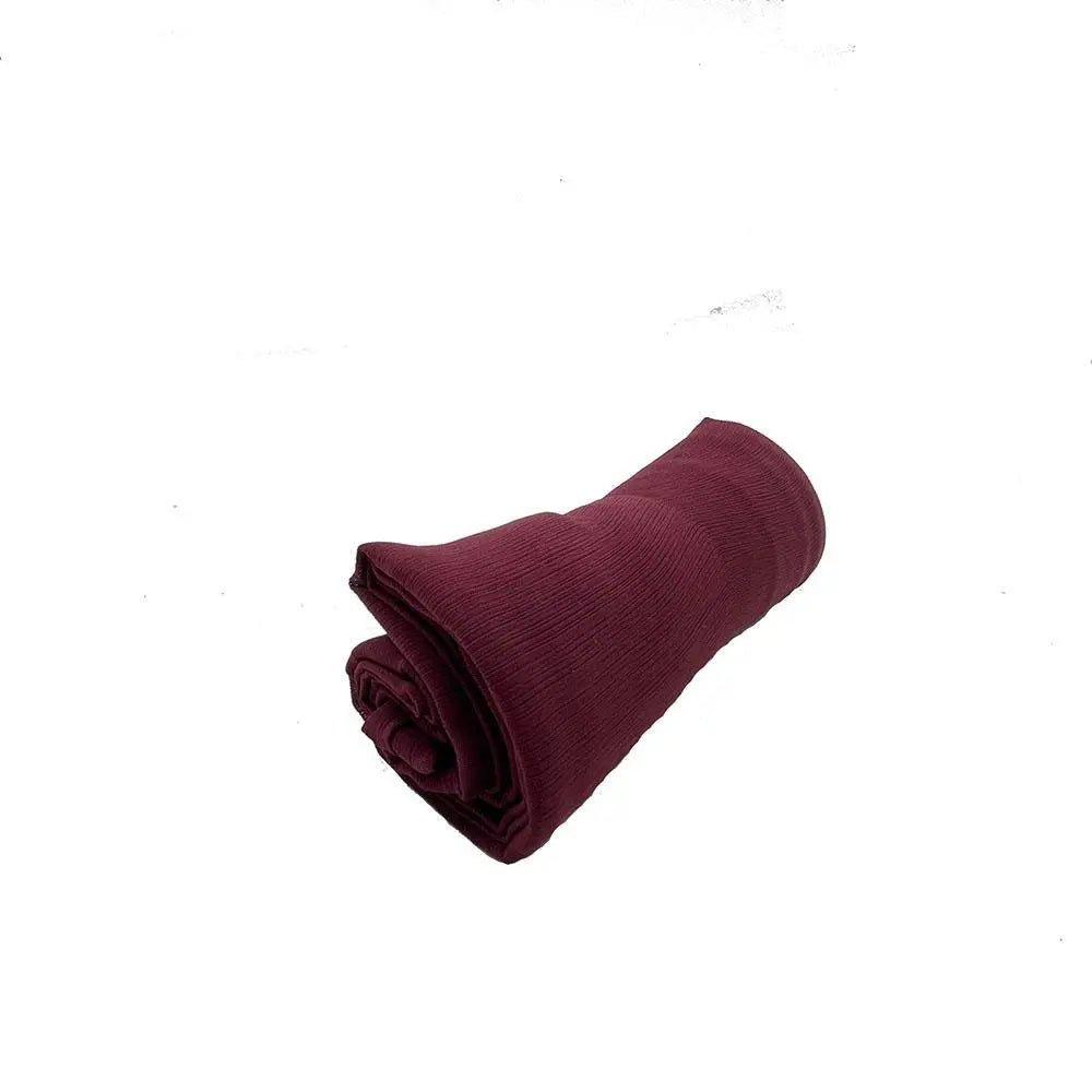 Écharpe Crêpe Hijab Chiffon Froissé pour Femme, Châle à Plis Ondulés (MH003)