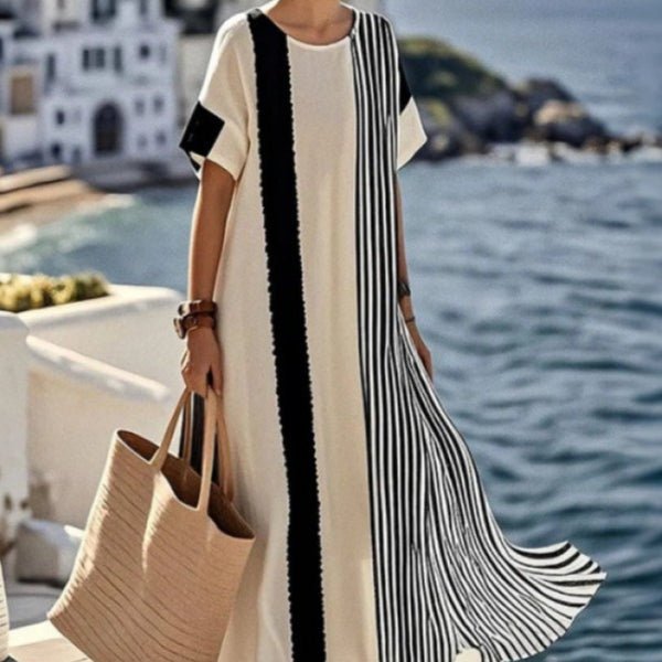 Robe Kaftan Maxi Imprimée (MS419)