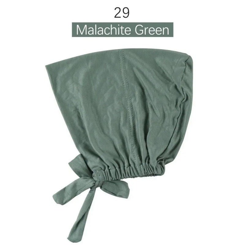 Sous-bonnet ajustable en coton stretch à nouer | Bonnet hijab (MH200)