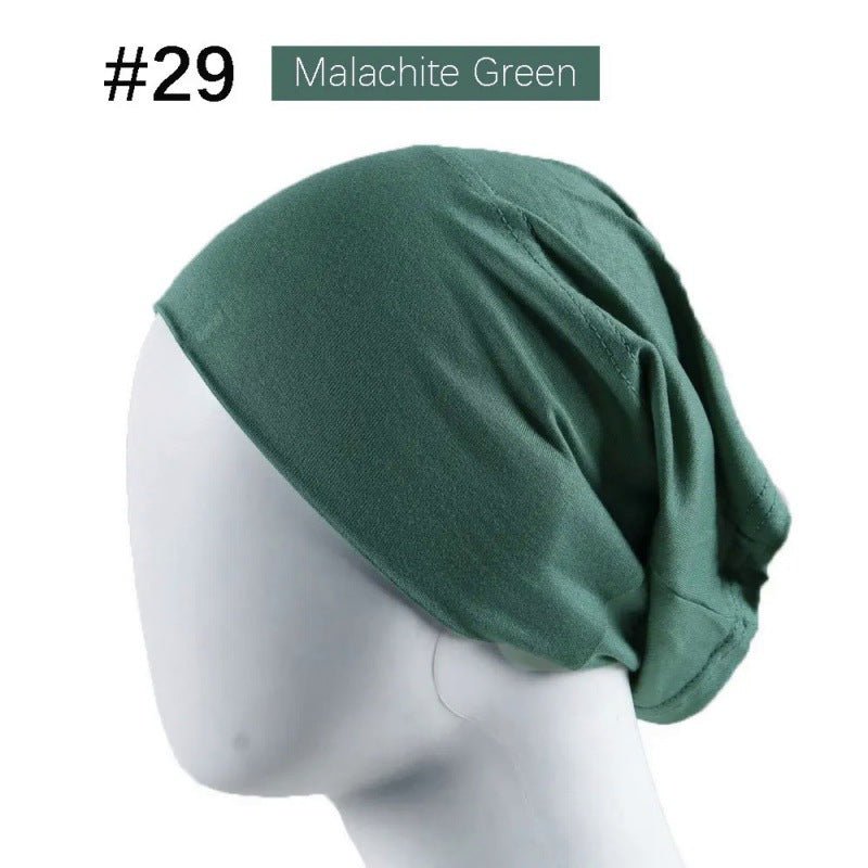 Bonnet Hijab en Coton Mercerisé | Bonnet Tube Extensible (MH198)