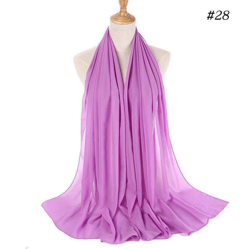 MH089 Hijab Bubble en Mousseline Perlée