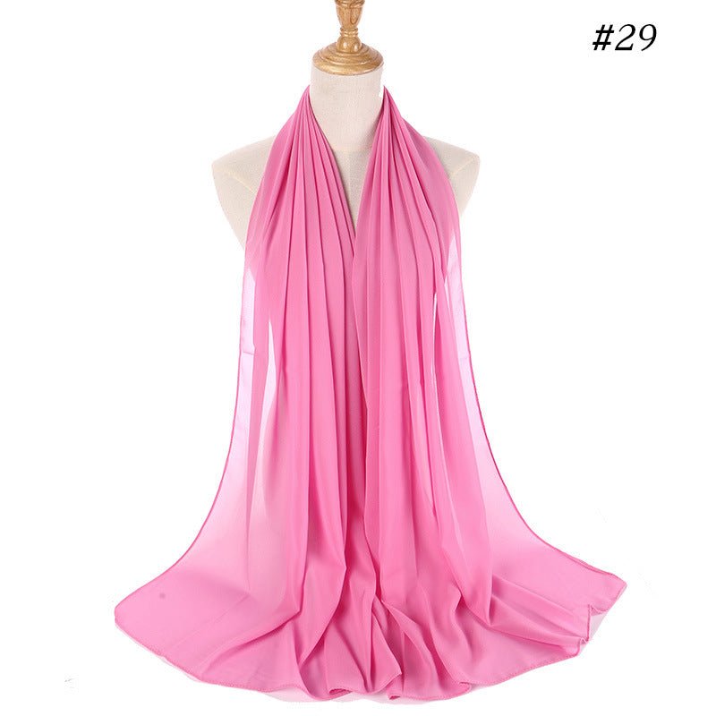 MH089 Hijab Bubble en Mousseline Perlée