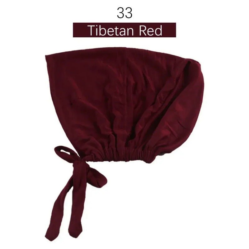 Sous-bonnet ajustable en coton stretch à nouer | Bonnet hijab (MH200)