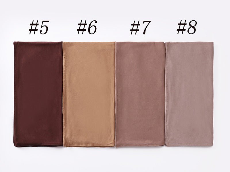 Hijab Premium Style Bohème en Coton Mercerisé Grand Format (MH114)
