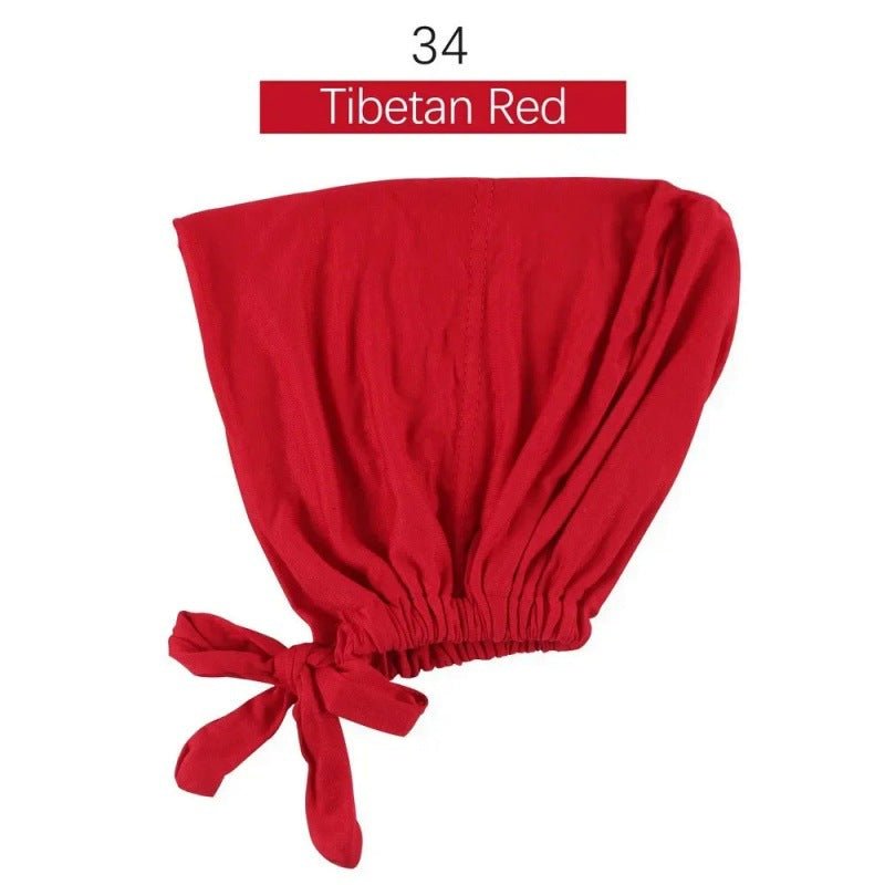 Sous-bonnet ajustable en coton stretch à nouer | Bonnet hijab (MH200)