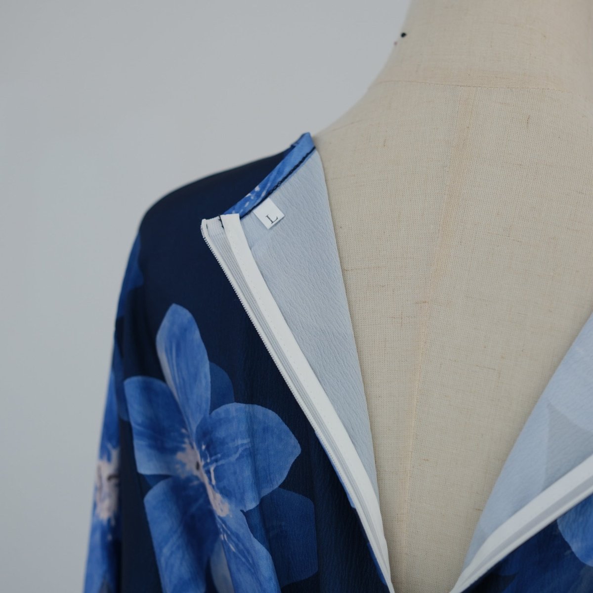 Robe Maxi Froissée Délavée à Imprimé Floral (MS437)