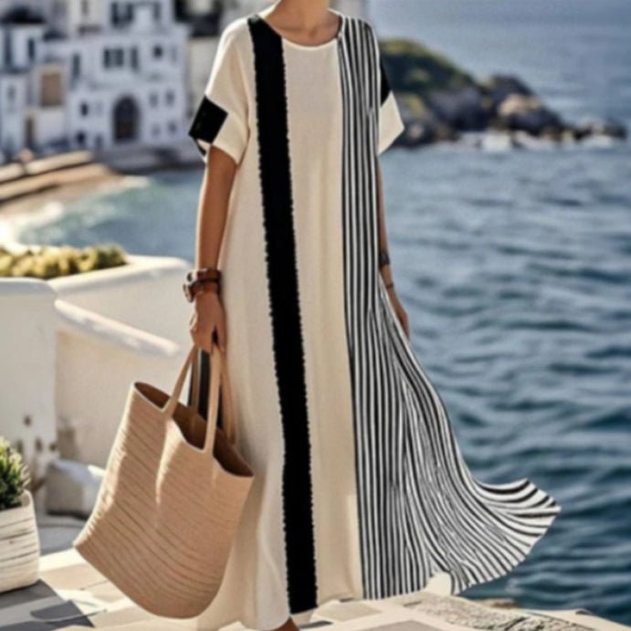 Robe Kaftan Maxi Imprimée (MS419)