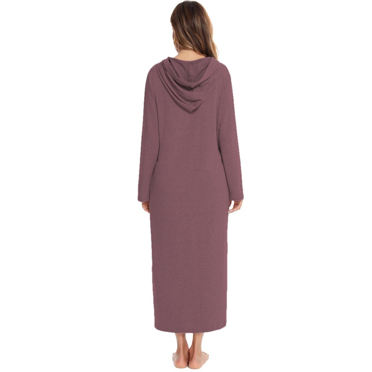 Cardigan long zippé et douillet avec poches | Confort Loungewear (MS110)