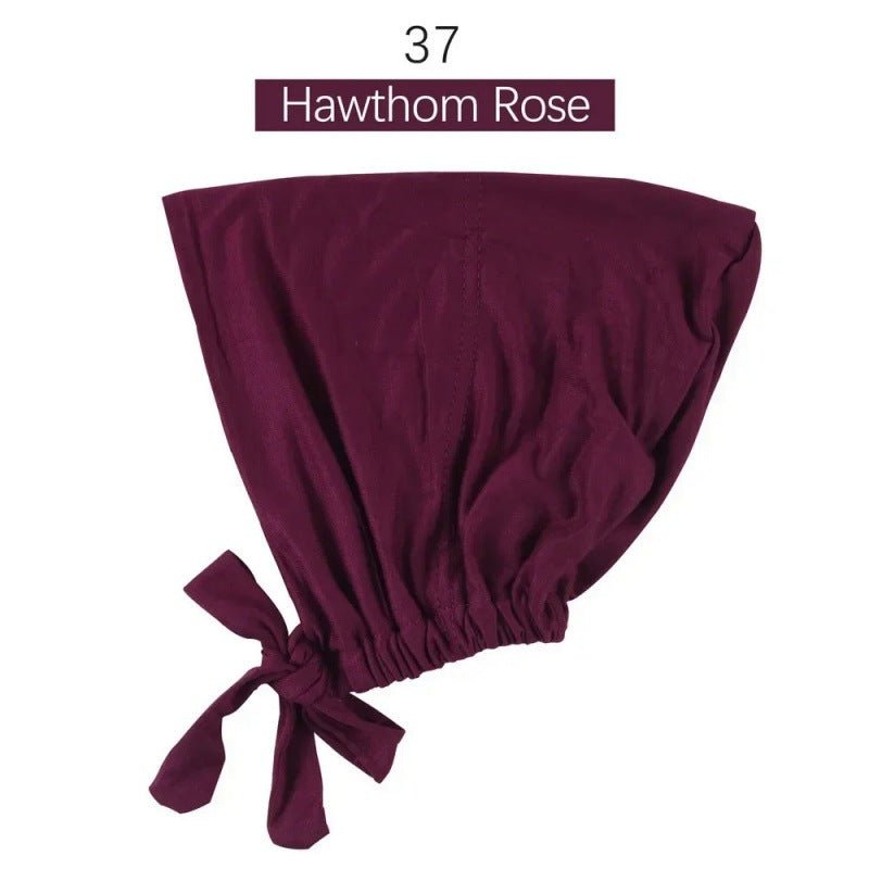 Sous-bonnet ajustable en coton stretch à nouer | Bonnet hijab (MH200)