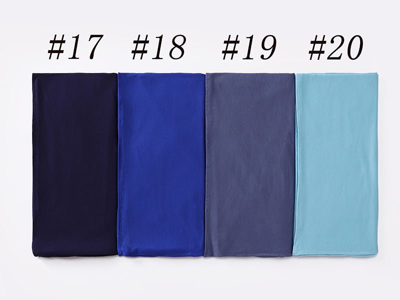 Hijab Premium Style Bohème en Coton Mercerisé Grand Format (MH114)