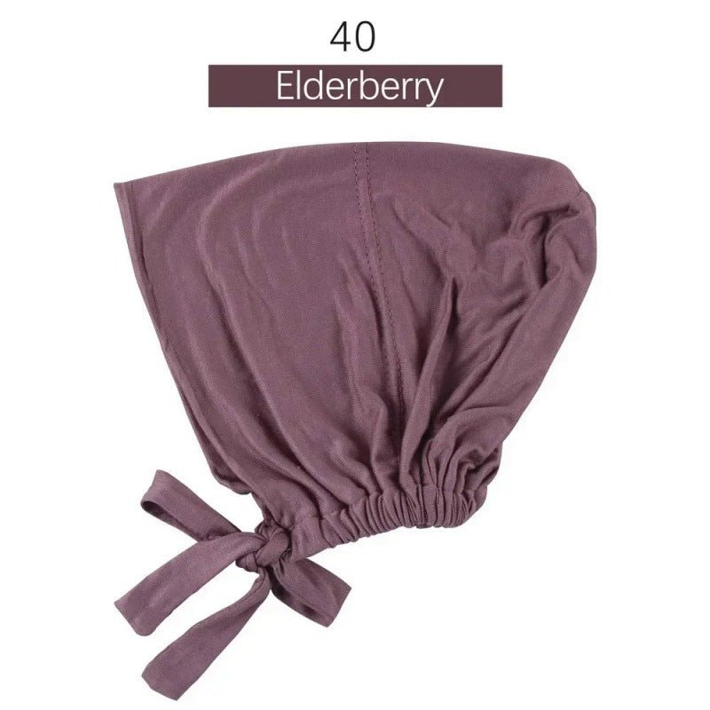 Sous-bonnet ajustable en coton stretch à nouer | Bonnet hijab (MH200)