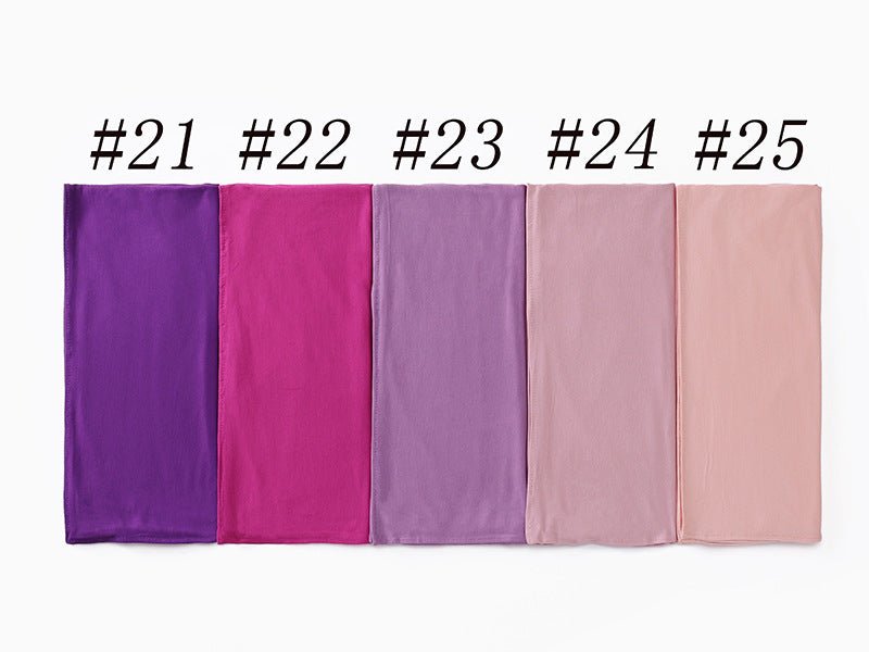Hijab Premium Style Bohème en Coton Mercerisé Grand Format (MH114)