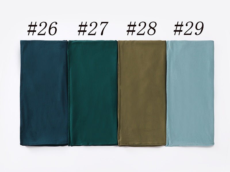 Hijab Premium Style Bohème en Coton Mercerisé Grand Format (MH114)
