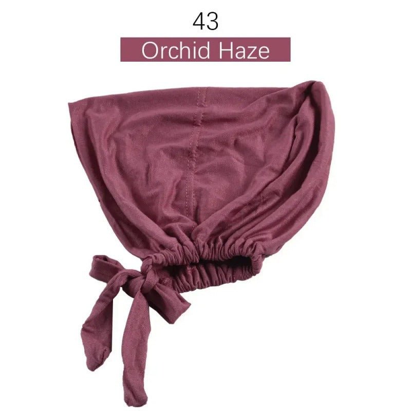 Sous-bonnet ajustable en coton stretch à nouer | Bonnet hijab (MH200)
