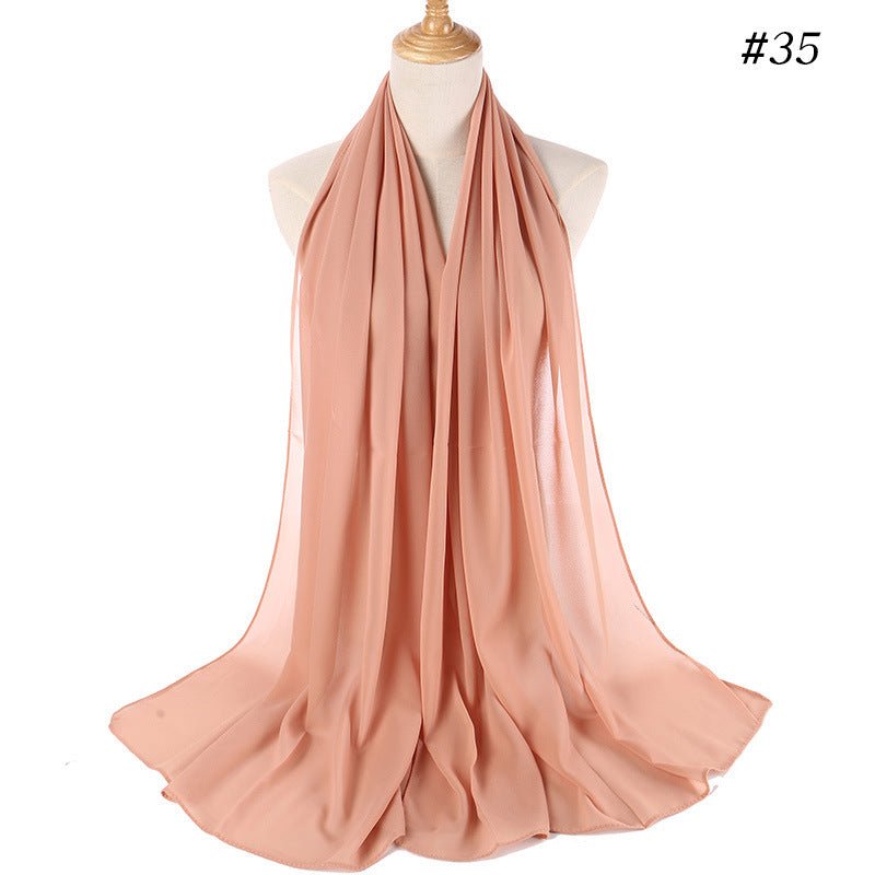 MH089 Hijab Bubble en Mousseline Perlée