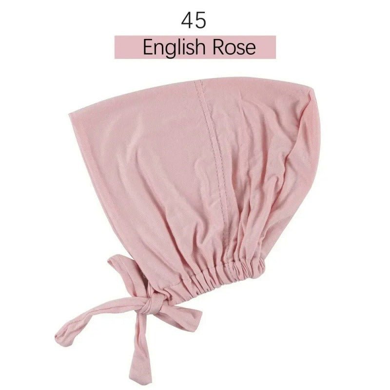 Sous-bonnet ajustable en coton stretch à nouer | Bonnet hijab (MH200)