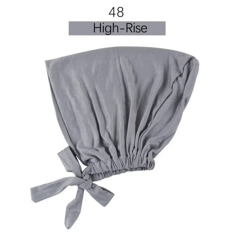Sous-bonnet ajustable en coton stretch à nouer | Bonnet hijab (MH200)