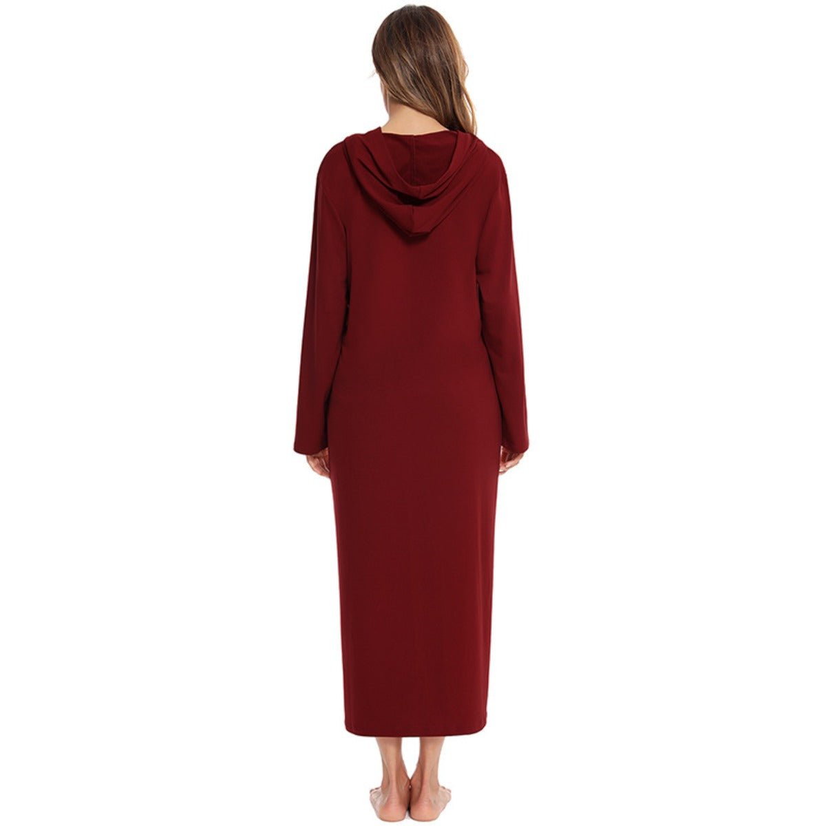 Cardigan long zippé et douillet avec poches | Confort Loungewear (MS110)