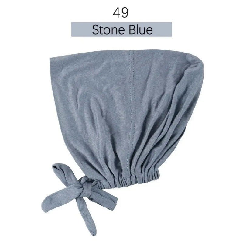 Sous-bonnet ajustable en coton stretch à nouer | Bonnet hijab (MH200)