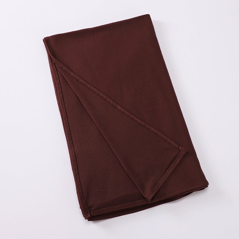 Hijab Premium Style Bohème en Coton Mercerisé Grand Format (MH114)