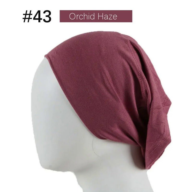 Bonnet Hijab en Coton Mercerisé | Bonnet Tube Extensible (MH198)