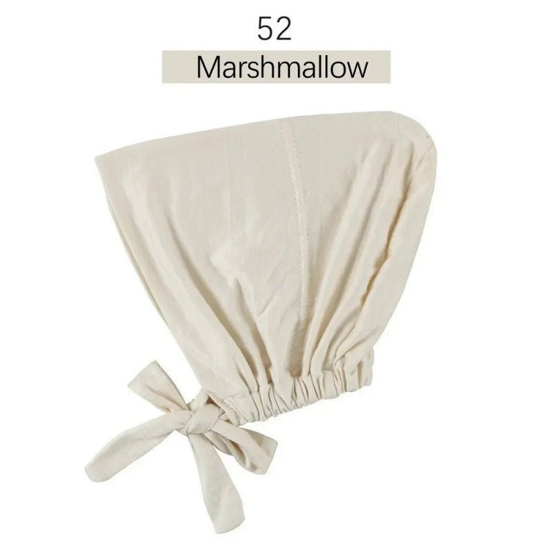 Sous-bonnet ajustable en coton stretch à nouer | Bonnet hijab (MH200)