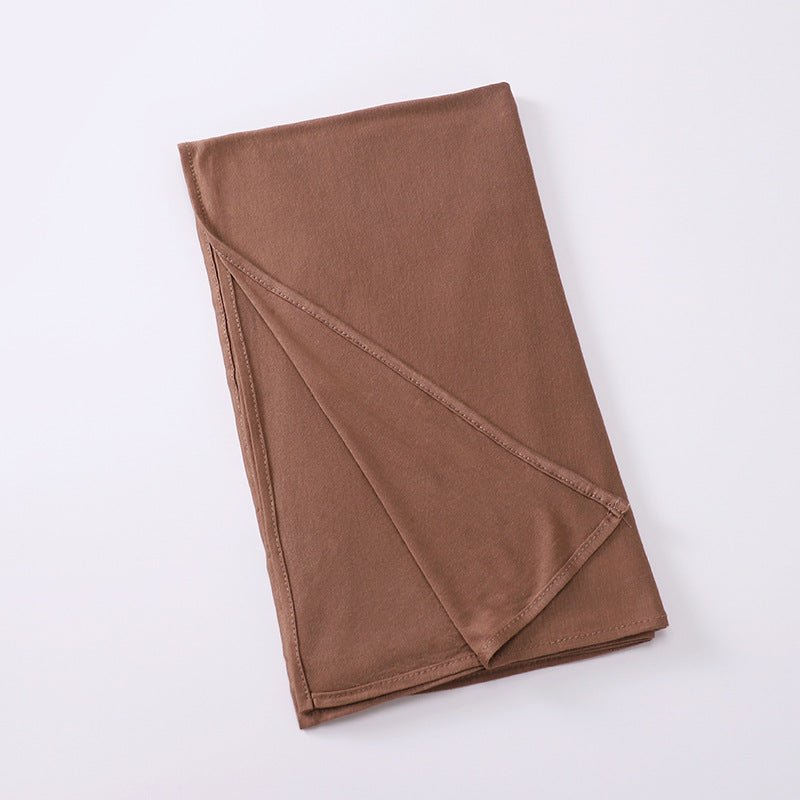 Hijab Premium Style Bohème en Coton Mercerisé Grand Format (MH114)