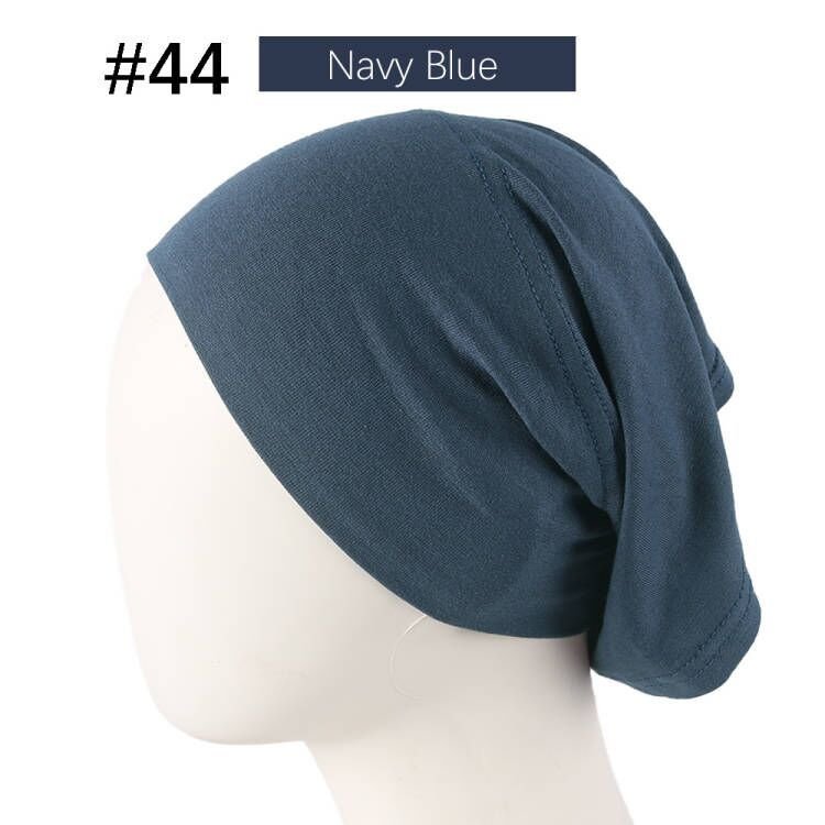 Bonnet Hijab en Coton Mercerisé | Bonnet Tube Extensible (MH198)